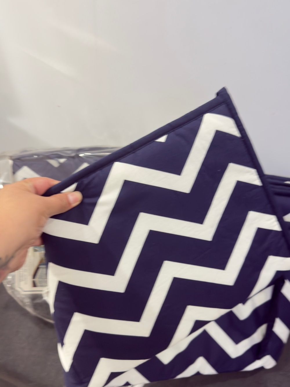 Crib bedding chevron